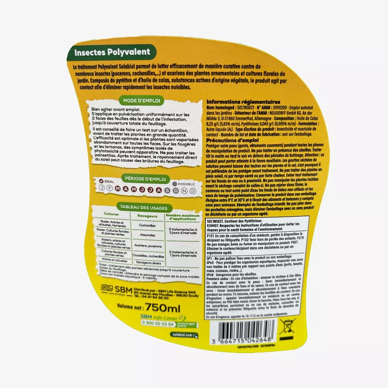 Insectes Polyvalent Prêt à l'Emploi 750 ml - Insecticides Biocontrôle