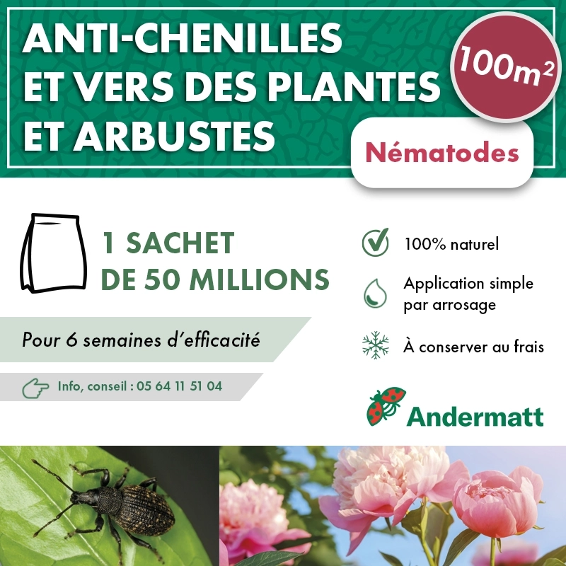 Nématodes pour Plantes et Arbustes 50M