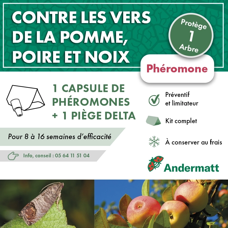Kit Phéromone Carpocapse des pommes Andermatt